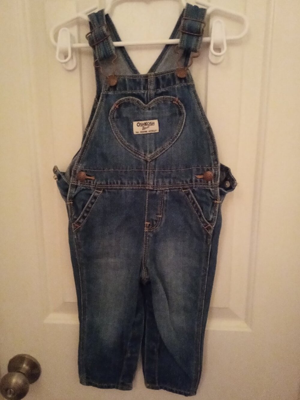 OSHKOSH Toddler Heart Overalls - 12/18M